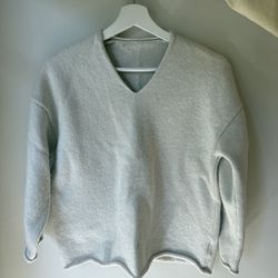 Light Grey V Neck Sweater