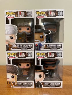 4 Funko Pop! figures from The Hateful Eight (2015)