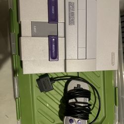 Super Nintendo With Game Lot