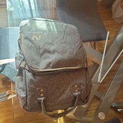 Alphavelour brand backpack, commonly used as a diaper bag. 