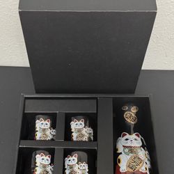 Sake Set Decanter and Cups just $8