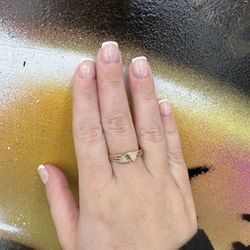 14k TRIANGLE RING 