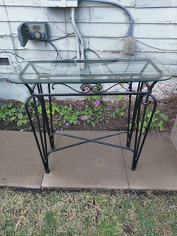 Glass Entry Table
