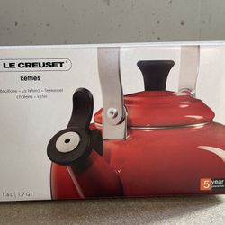 Le Creuset Classic 1.7-Qt. Cerise Red Whistling Stovetop Tea
