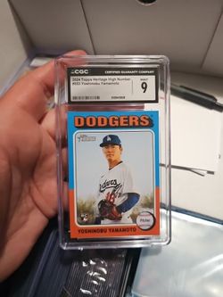 Graded 9 baseball card