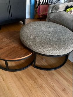 Nesting ottoman/ table