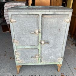 Rare Kold King Metal Antique Ice Box / Refrigerator Mid Century