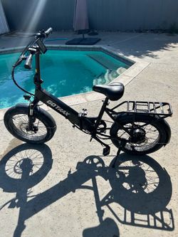 GOTRAX Electric Bike with Fat Tires & Cargo Rack