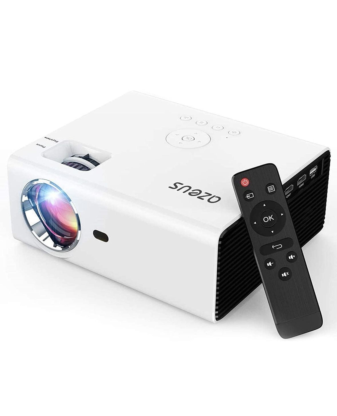 AZEUS RD-822 Mini Projector 7600 Lux Portable Movie Projector gaming home cinema