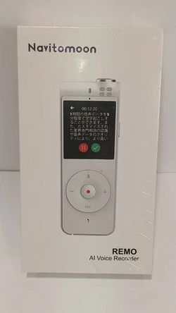 Navitomoon LCD AI Digital Audio Sound Voice Recorder Dictaphone