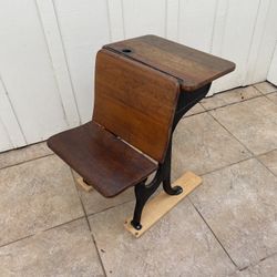 Antique Wooden Children’s Desk Circa 1800’s 