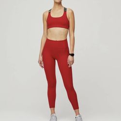 Figs Red Leggings 