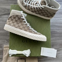 Gucci GG Monogram Tortuga High Size 7 Mens( Gucci 6) / 8 Women’s NEW