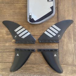 New  Set Of  4 Fin Future Alpha Controller Fin Base  