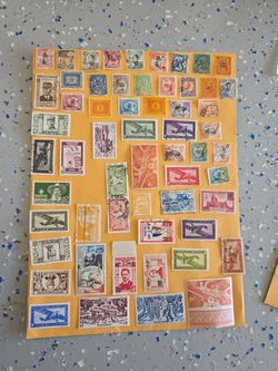 1 sheet indo China Old postage stamps lot GmUK 112