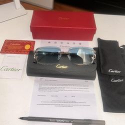 Blue Cartier Glasses 