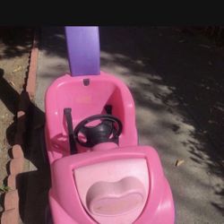 Pink Push Car