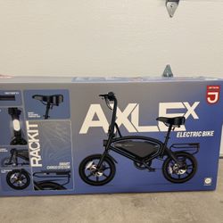 Jetson Axle X 12” Step Over Folding Electric Bike E-bike - Black - Brand New