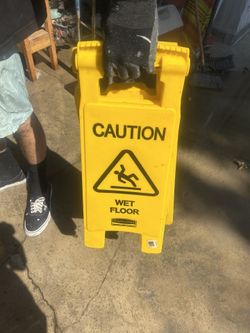 Caution Signs Set 4 For $25 OBO