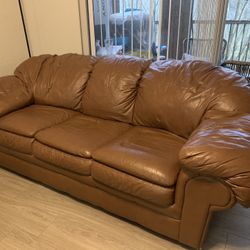 Leather Sleeping Sofa