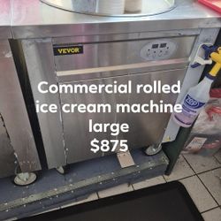 Rolled ice cream machines, large