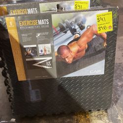 Exercise Mats With Diamond Plate Texture 