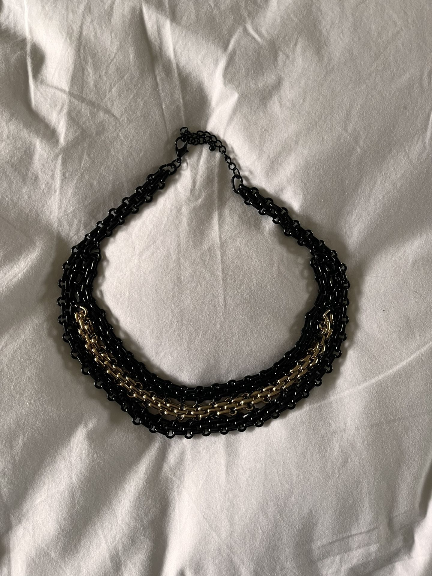 Black And Silver Choker