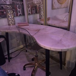 Marble Reception Kitchen Bar Or Desk