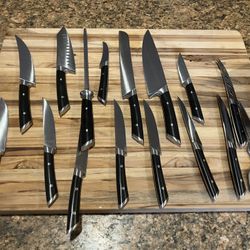 Knife Set German Steel 17 Pc NEW