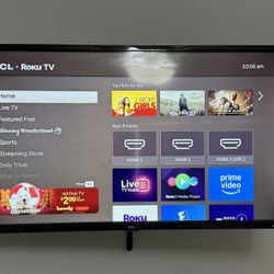 TCL 32inch 720p Roku Smart TV With Wall Mount Bracket