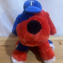 Texas Rangers MLB Forever Collectibles 9” Stuffed Animal Plush Dog Mascot Logo Used Good Condition $12 Meet Up In Irving @dfwgoods 