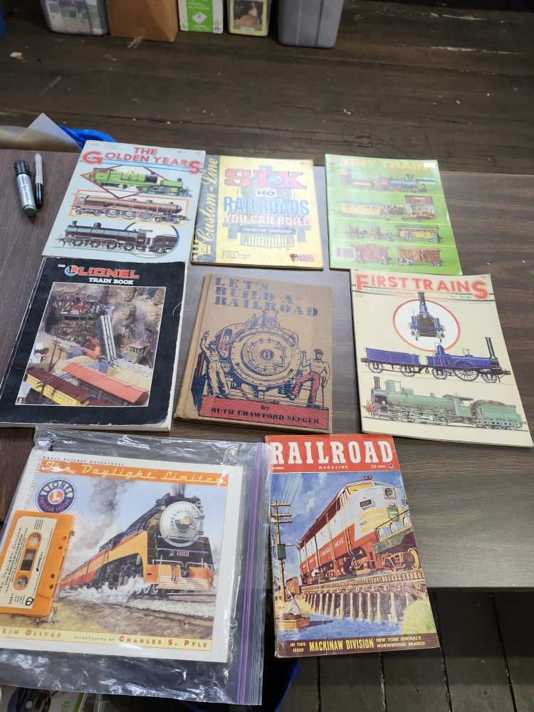 8 DIFFERENT RAILROAD MAGAZINE 