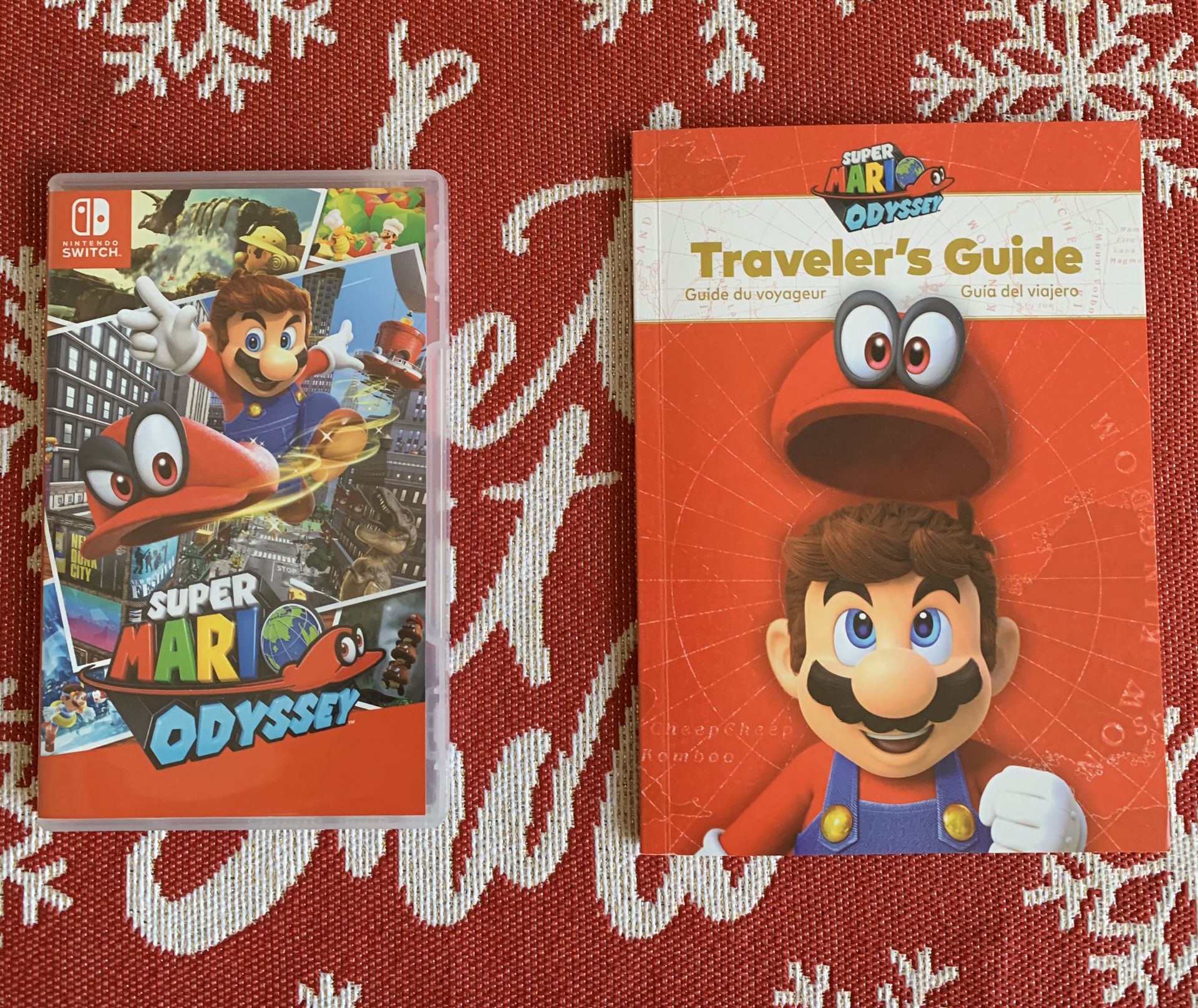 Super Mario Odyssey with Bonus Travelers Guide for Nintendo Switch