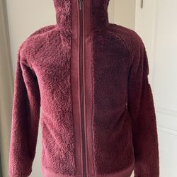 Women’s The North Face High Pile Fleece Burgundy Maroon