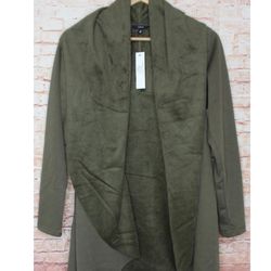Anthropologie Drew  Olive Green Open Front Blanket Cardigan Sweater