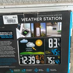 WEATHER STATION BRAND NEW NEVER USED $35 CHECK OFIGINAL PRICE PLEASE