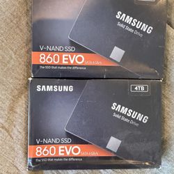 Two - Samsung SSD 860 EVO 4TB 2.5 Inch SATA III Internal SSD