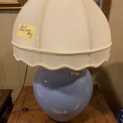 Unusual blue lamp