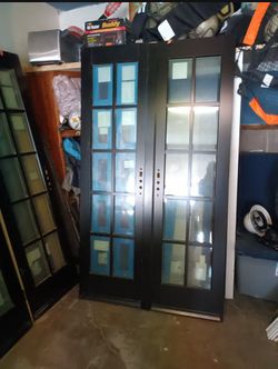 Black Door (Metal) With Glass