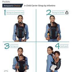 Baby Carrier With Multiple Pockets 