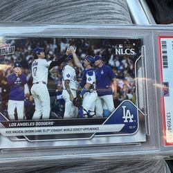 2025 Topps Now #883 Shohei Ohtani 10 Ks & 3 HRs Dodgers Samurai Japan PSA 10