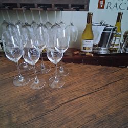 NWT Wine Rack  Wall Mount W/6 Teq. Glasses 