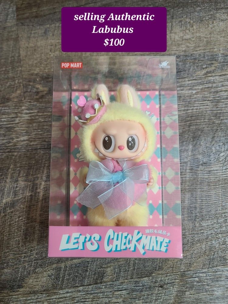Popmart Authentic Lets Checkmate Labubu