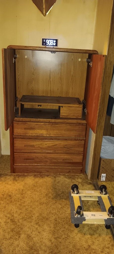 Wooden Cabinet With Drawers 