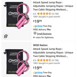 WOD Attack speed Jump Rope-Pink