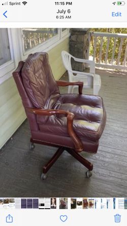 Red desk chair