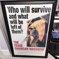 Framed Texas chainsaw Massacre Poster