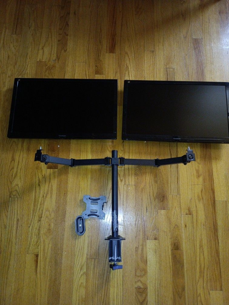 Monitors 24 Inch With 2 Monitor Stand Bracket 