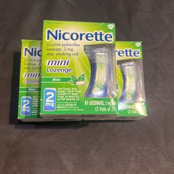 3 Boxes Expired Nicorette mini Lozenge