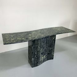 Verde Green Marble Console Table, Italy 1970 